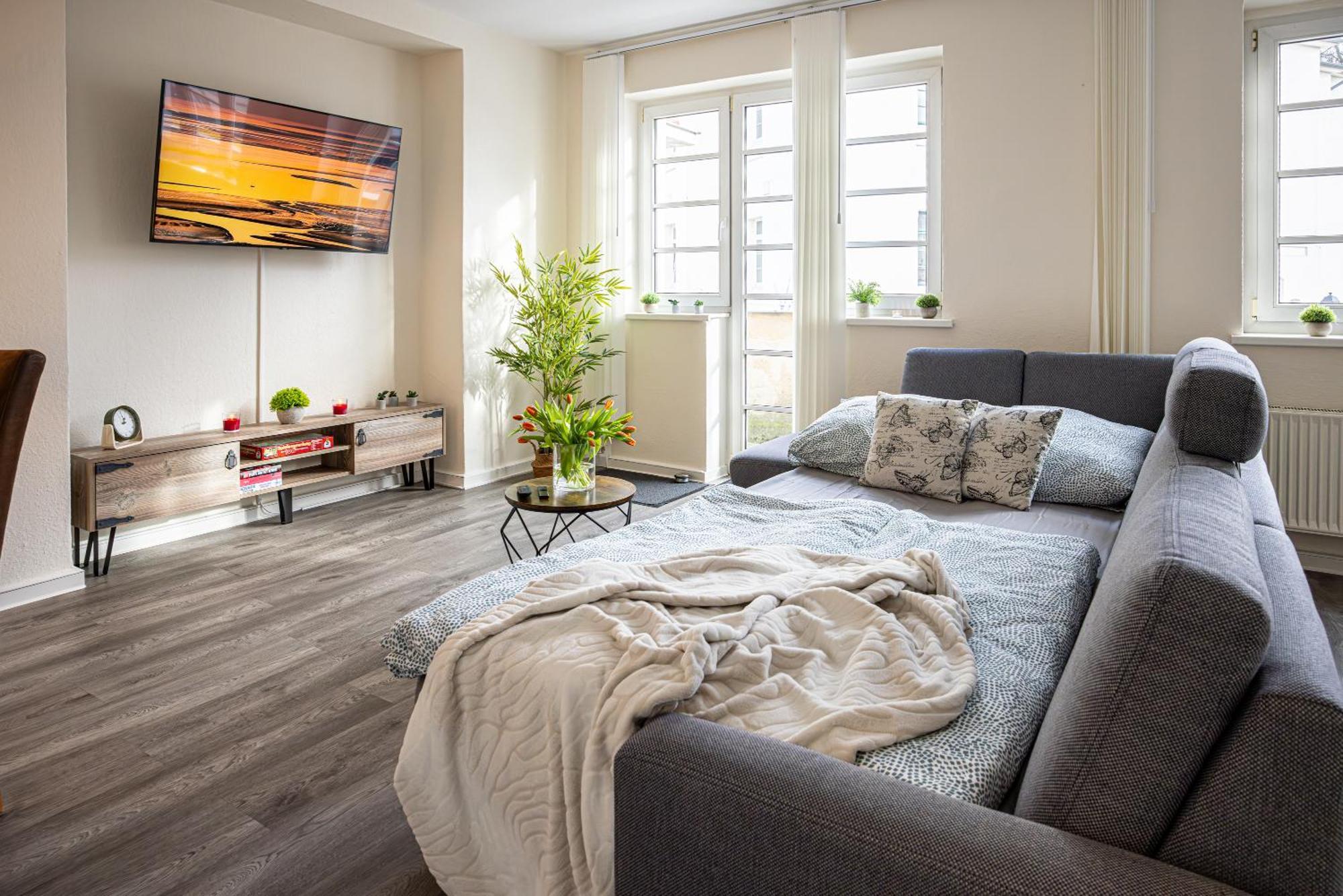 Luxus City Apartment Sauna Balkon Kueche Zentral Rostock Eksteriør bilde